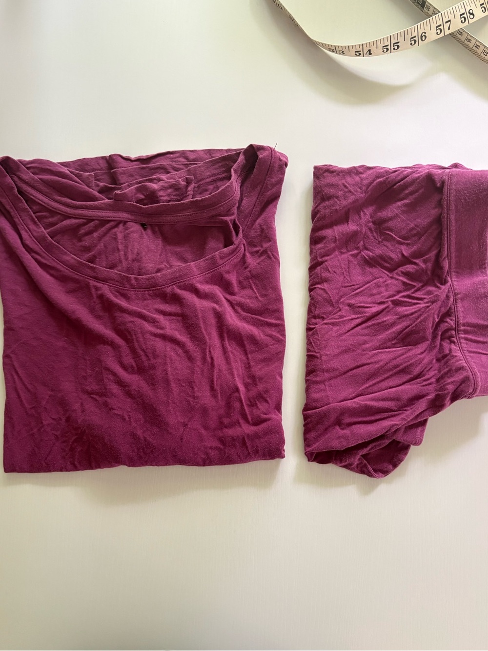 Recliner NYC PJ set, Berry color. Size Large